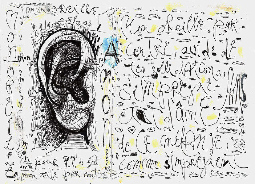 Gerd Sonntag, Kunst, Zeichnung, artist book, un livre, patricia petibon, l amour la mort la mer, book buch, la mélodie, cover drawings, berlin,paris, 2020
